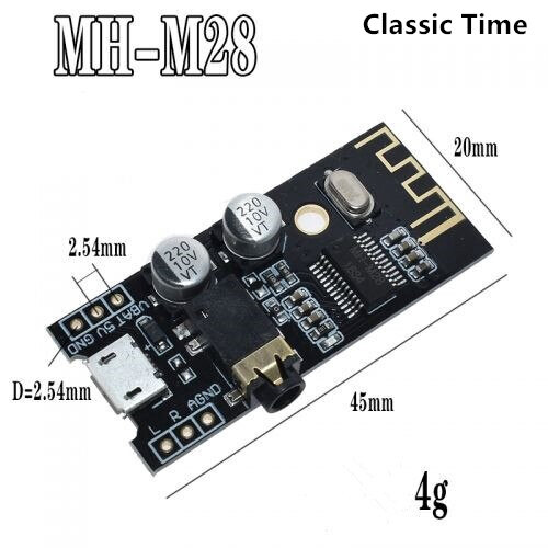 Mô-đun bảng mạch thu âm thanh bluetooth không dây MH-MX8 BLT 4.2 Mp3 Lossless giải mã stereo tự làm M18 M28 M38-INTL