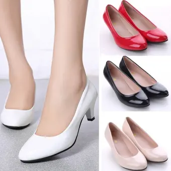 low high heel shoes