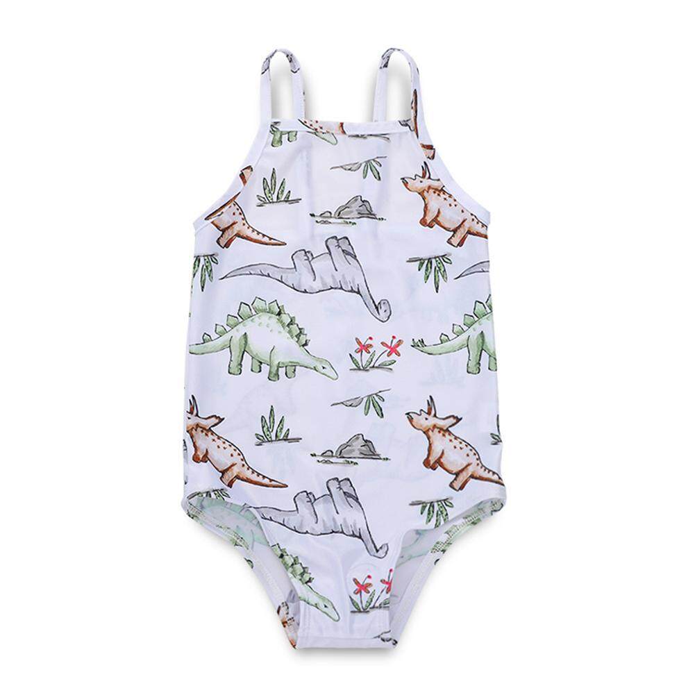 Swimwear One Piece Swimwear Sling Mesh Swimsuit Kid Girl Cute Pig Print Bathing Suit