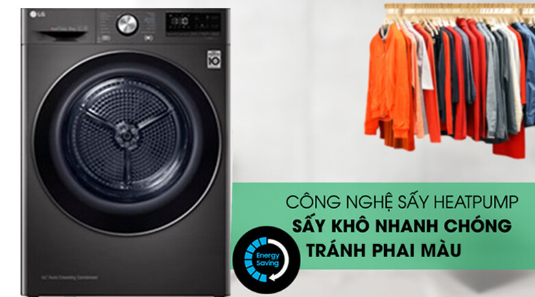 Máy sấy LG 9 Kg DVHP09B - Miễn phí vận chuyển HCM