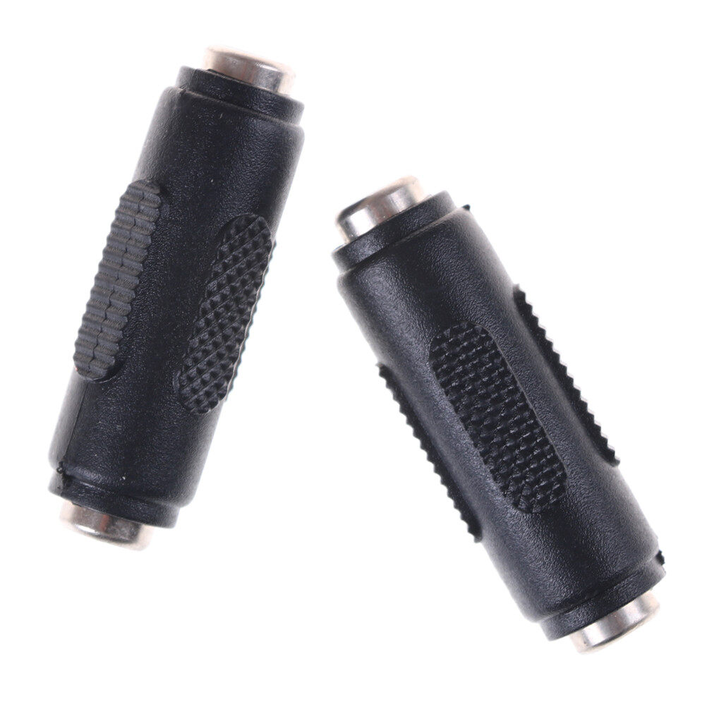 Evan 1 pcs 2.1mm x 5.5mm female to female dc power socket audio adapter connector
