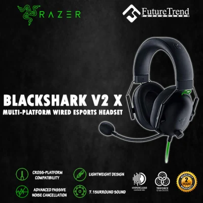 Razer BlackShark V2 X 7.1 Surround Sound Multi-platform Wired Esports Headset