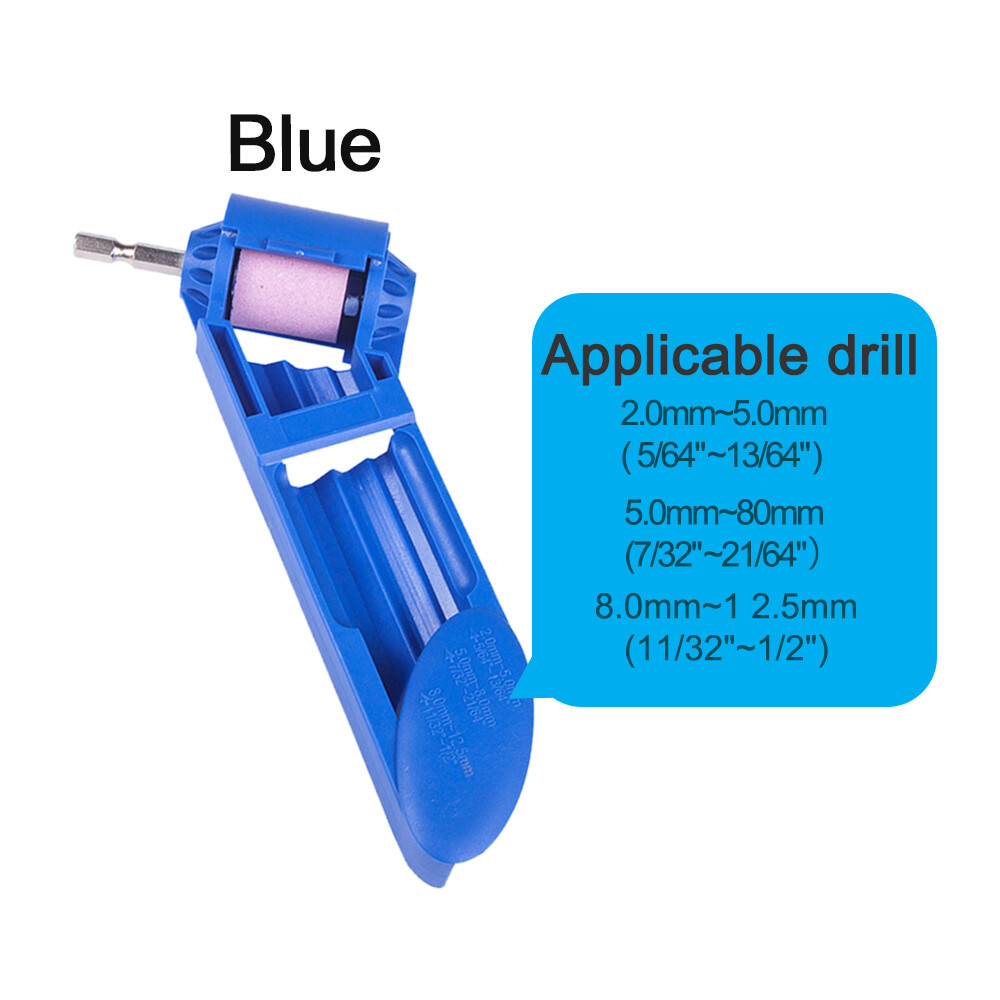 Drill Bit Sharpener Drill Bit Repair Tool Portable Corundum Grinding Wheel Drill Bit Sharpener Titanium Drill Portable Drill Bit Powered Tool Parts