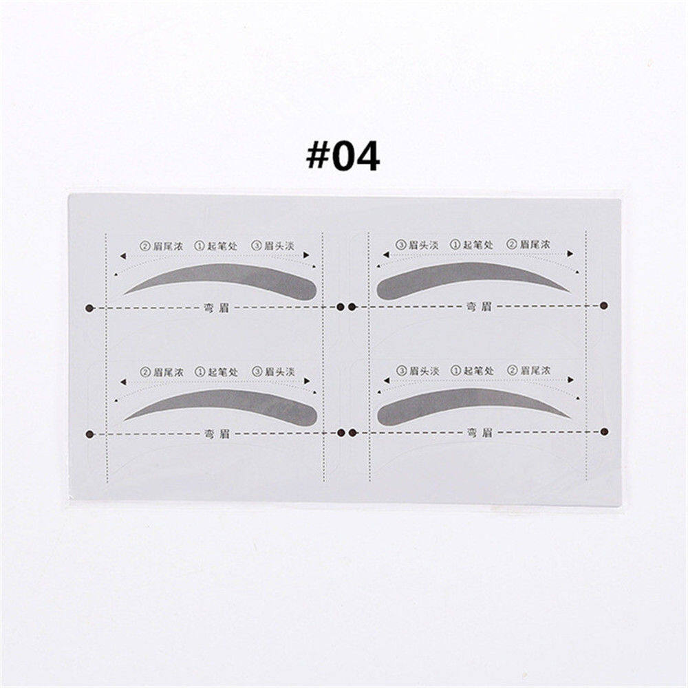 Lazy Quick Eyebrow Stickers Eyebrow Card Template Eyebrow Aids Guide Tattoos Makeup Tools Adjustable