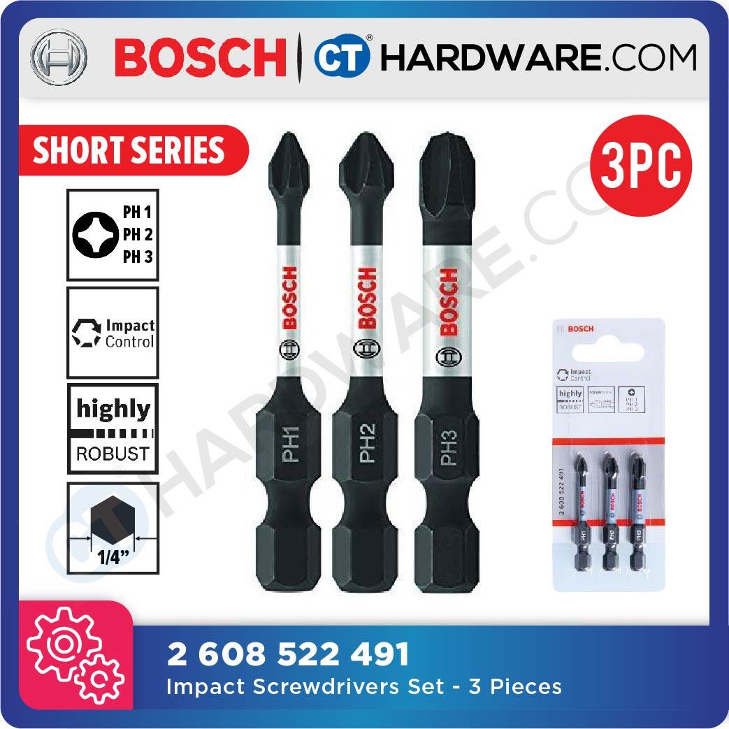 Bosch impact screwdriver bits hot sale