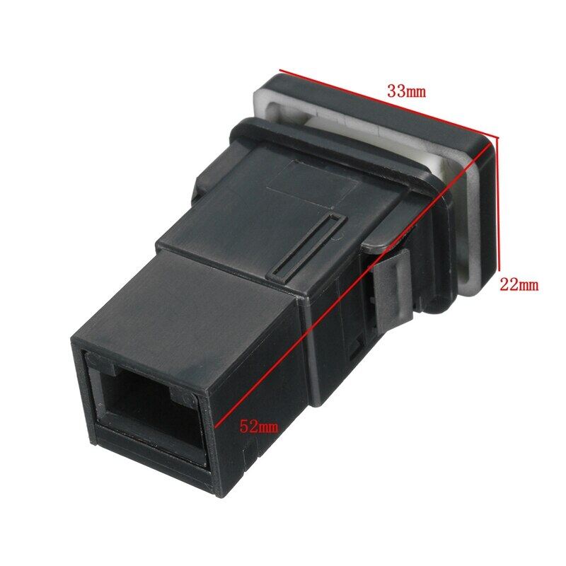 12V Đèn Nền Đèn LED Xanh Chiếu Sáng Chuyển Đổi ON/Off Kết Nối Chuyển Đổi Trang Bị Thêm Chuyển Đổi 33X22Mm Cho Toyota Landcruiser Yaris RAV4
