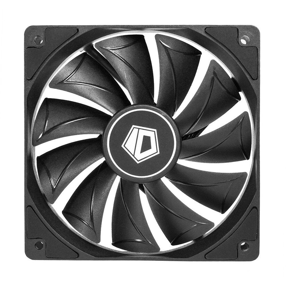 Quạt Làm Mát Khung Gầm Máy Tính Để Bàn 4 Chân 120Mm ID-COOLING, Vỏ Máy Tính PC Quạt Làm Mát PWM