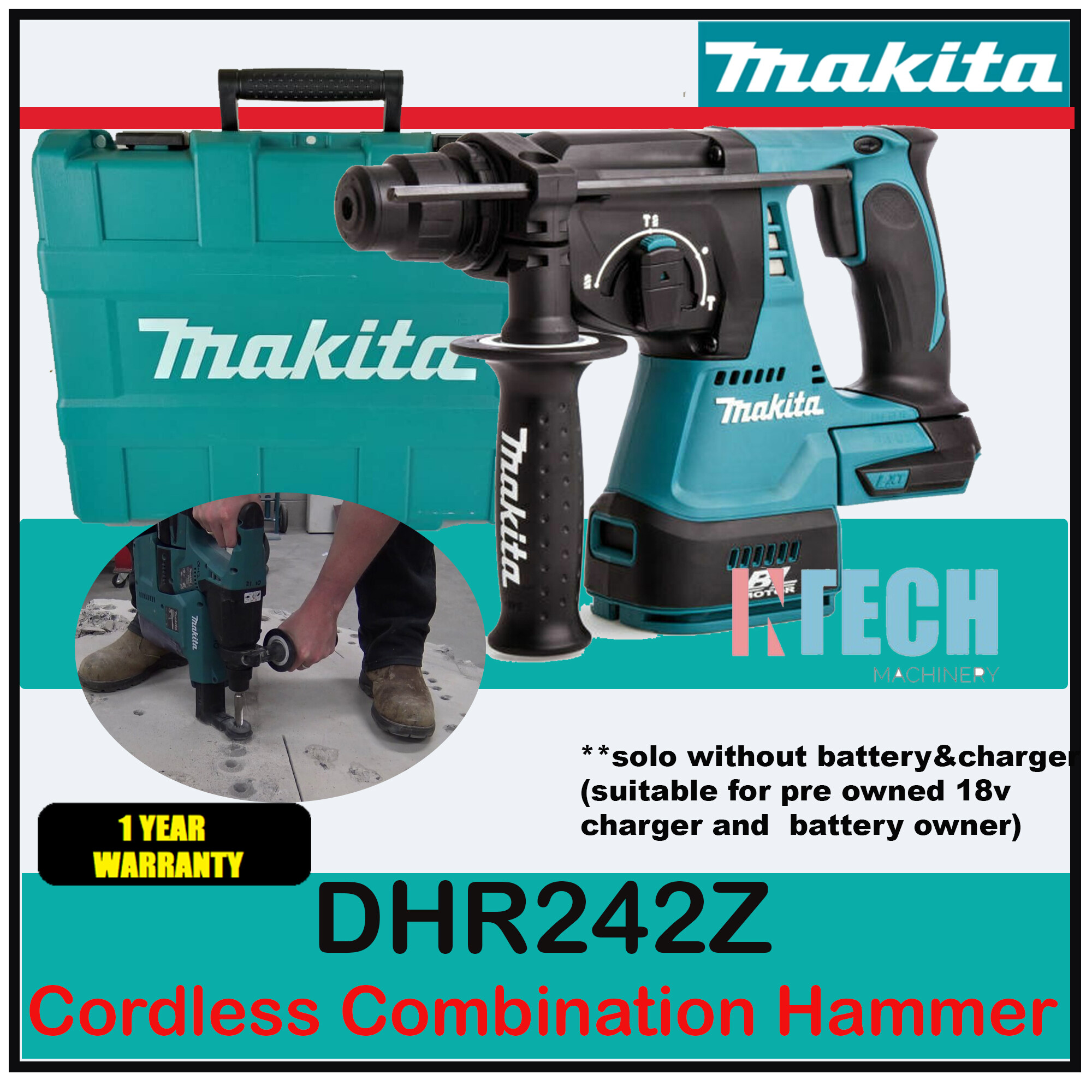 Makita dhr242z carry discount case