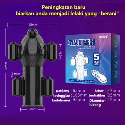 【Ready Stock in Malaysia】 Male adult products Men's penis training device Vibrator glans training device Adult toys 12 different modes, magnetic charging