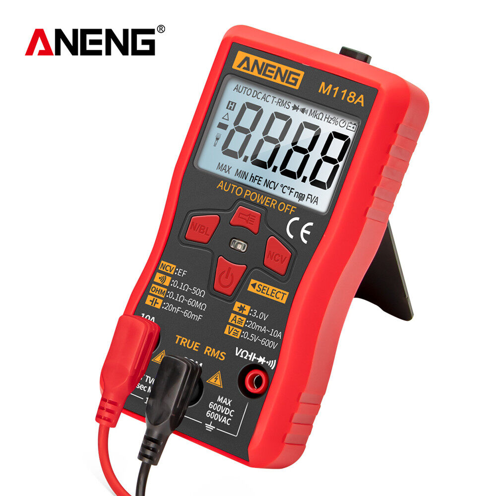 Cảm Biến Thông Minh ANENG M118A Đồng Hồ Vạn Năng Kỹ Thuật Số Tự Động Đo Độ Chính Xác Cao TRMS 6000 Đếm Điện Áp Hiện Tại Ohm Điện Dung Diode Multi Tester