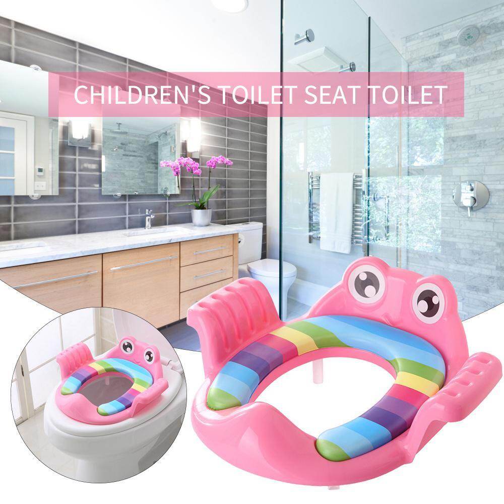 Onlook bô tập ngồi cho bé trai và bé gái trẻ em ghế ngồi vệ sinh bô ghế ngồi bồn cầu có đệm mềm mại ốp dẻo bảo vệ tay cầm và tựa lưng cho bé tập đi cho bé trai bé gái