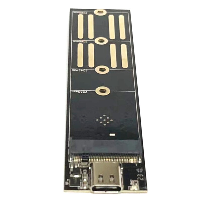 Portable Riser Card USB3.1 to M.2 NVME SSD Riser Card Pcie Protocol Type C 10Gbps Caseless