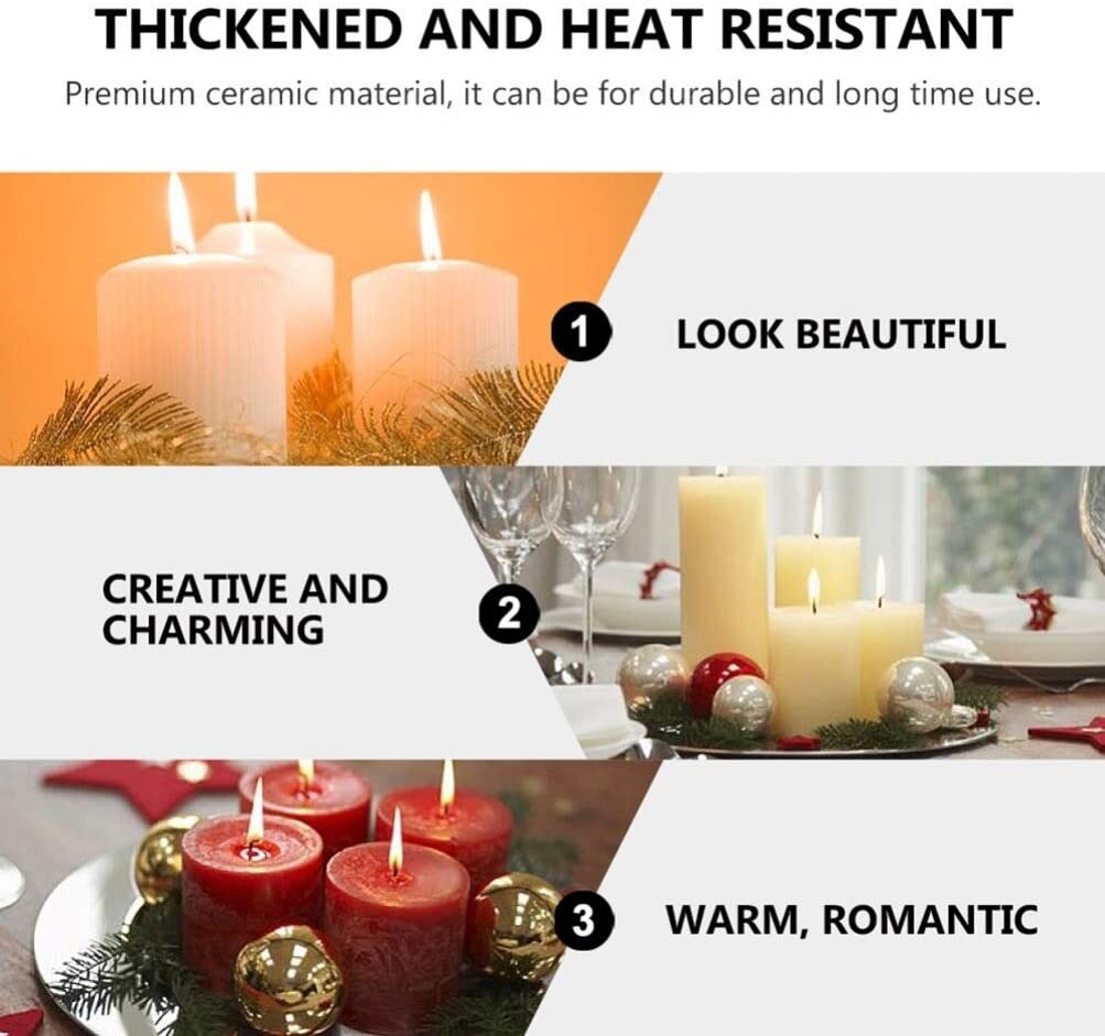 DAFIFY Multi-function Porcelain Dipping Soy Sauce Dishes Spoon and Matte Ceramic  Little Candle Spoons