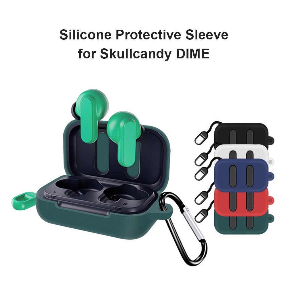 Silicone Case for Skullcandy Dime Shockproof Full Protective Cover Charging Case Accessories