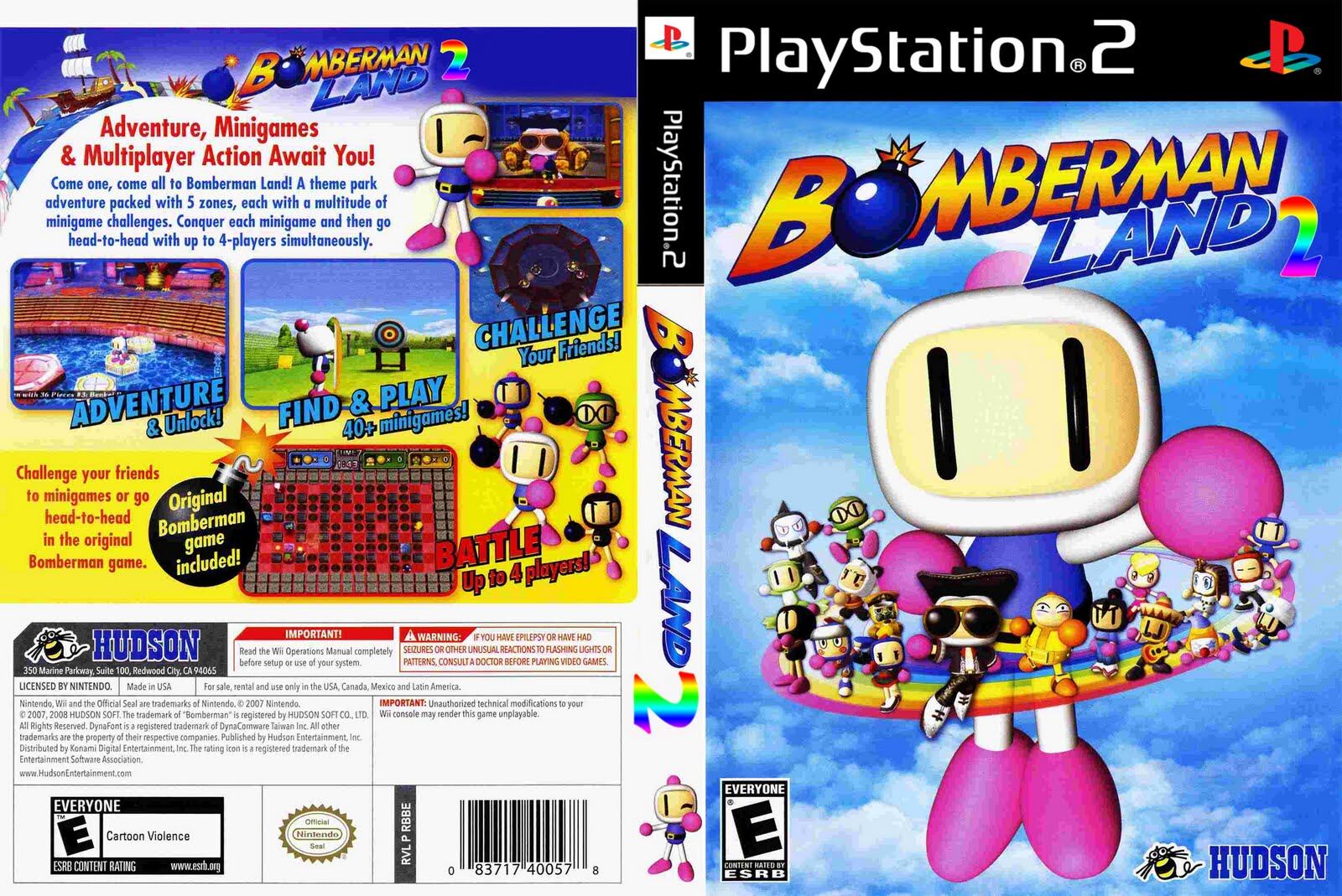 USE PS2 Bomberman Land 2: Game Shijou Saidai no Theme Park japan game