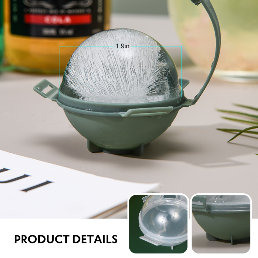 Khuôn Làm Đá Cỡ Lớn 5Cm Dụng Cụ Làm Đá Viên Tròn Dụng Cụ Làm Đá Viên Khuôn Làm Đá Mùa Hè Tự Làm Whiskey Dụng Cụ Quầy Bar Dụng Cụ Nhà Bếp