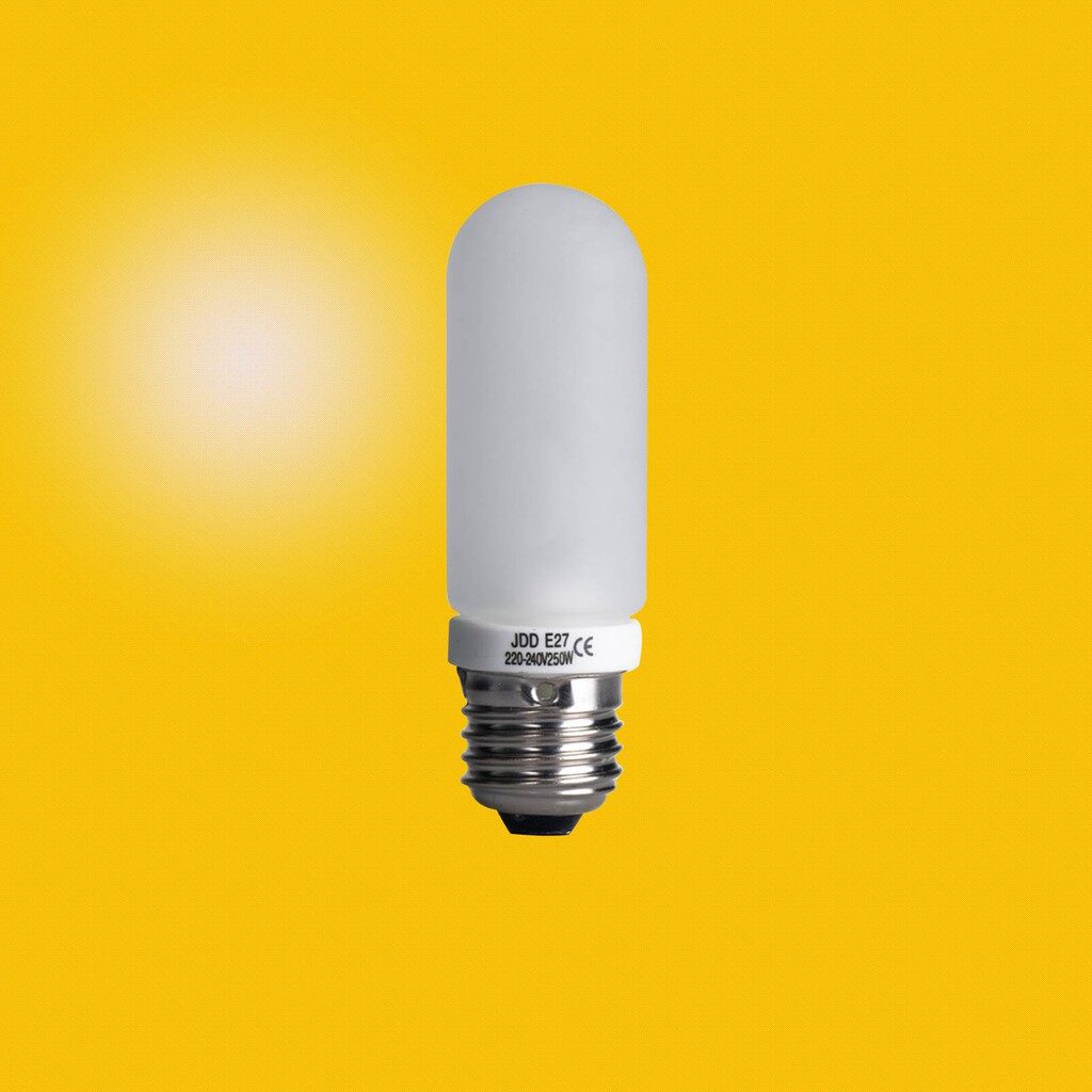 Studio ảnh Flash mô hình đèn E27 250W 220V bóng đèn nhấp nháy