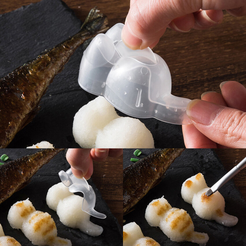 Bộ Dụng Cụ Làm Sushi Dụng Cụ Dã Ngoại Tự Làm Hình Mèo Kitty Khuôn Cơm Nắm Phụ Kiện Bento Thích Hợp Để Làm Bánh Mì Kẹp Bánh Quy 1 Chiếc