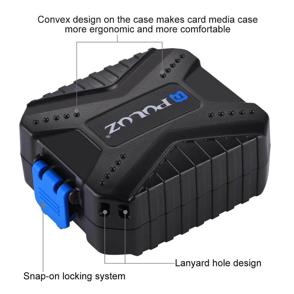 PULUZ  Waterproof Memory Card Reader Storage Box  for USB SD CF TF Reader SIM Cards Protector Case Holder for Tablet Computer Notebook & Android Smartphones PU5002