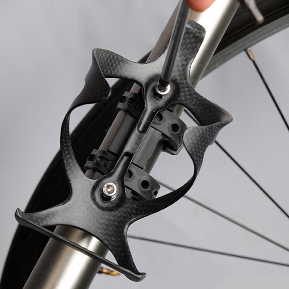 MTB Road Bicycle Bottle Cage Mount Base Silicone Bike Kettle Rack Adapter
