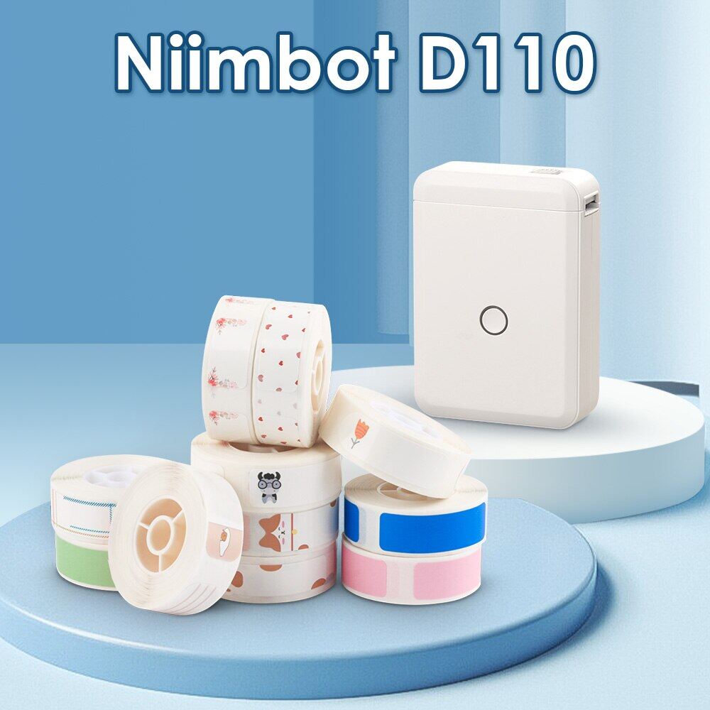 Niimbot Máy In Nhãn D110 Máy In Nhãn Nhiệt Nhỏ Gọn Máy In Nhãn Dán Bluetooth Không Dây Nhãn Dán Ngày/Tên D11 Tự Làm
