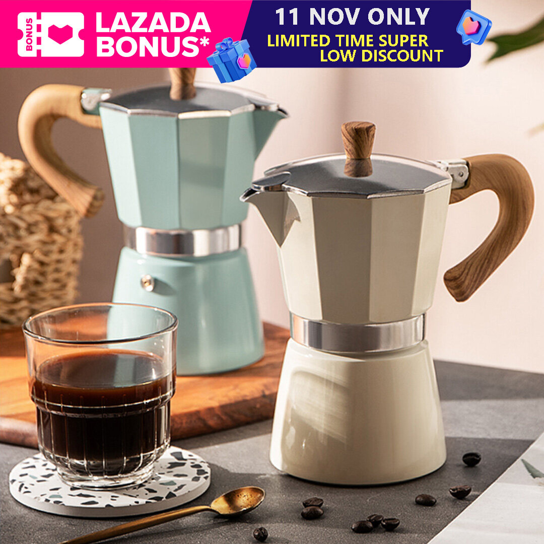 BANFANG Moka Pot Espresso Household Hand Coffee Pot Stainless Steel Coffee Making Machine Set
