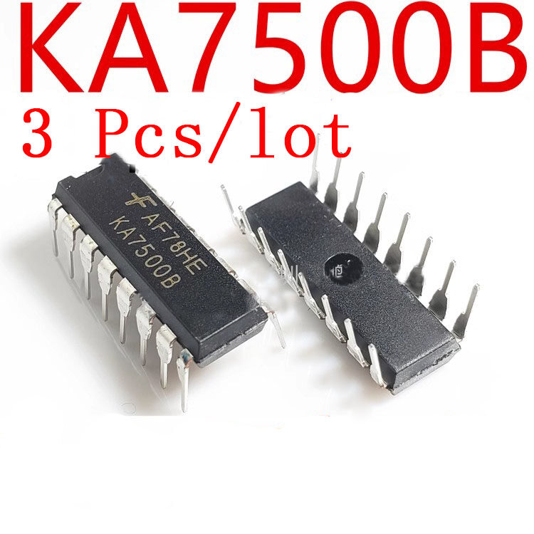 3 pcs/lot ka7500b in-line dip16 ka7500 pmw controller switching power supply chip