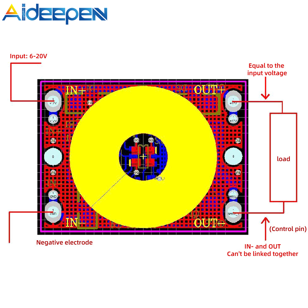 【Ready Stock】Original Aideepen 12V Capacitive Touch Switch Sensor Module Push Button Touching Key Module Jog Latch With Relay DC 6-20V 3A TTP223 module