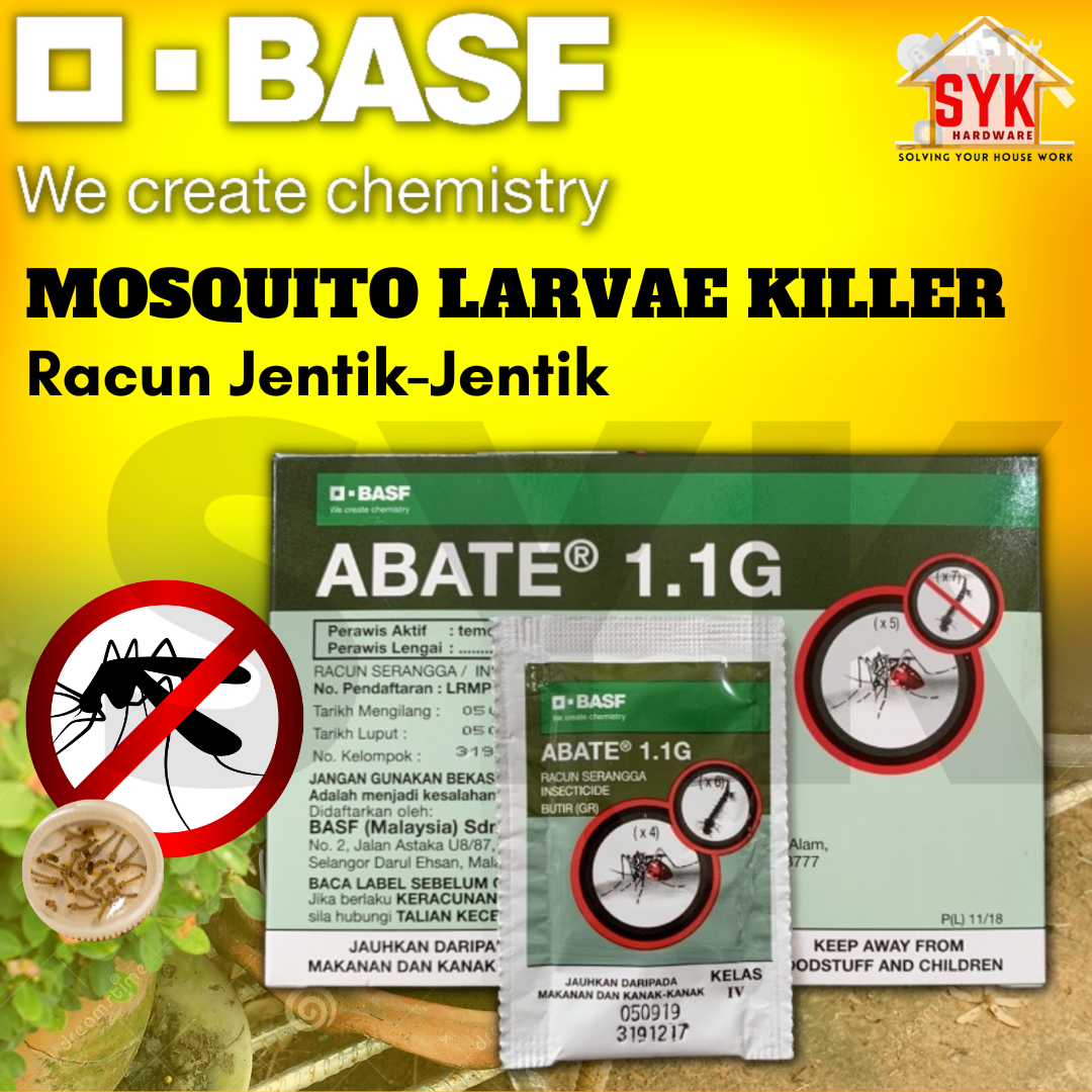 SYK Abate 1.1G 10g per small pack Class IV Insecticide Mosquito Larva