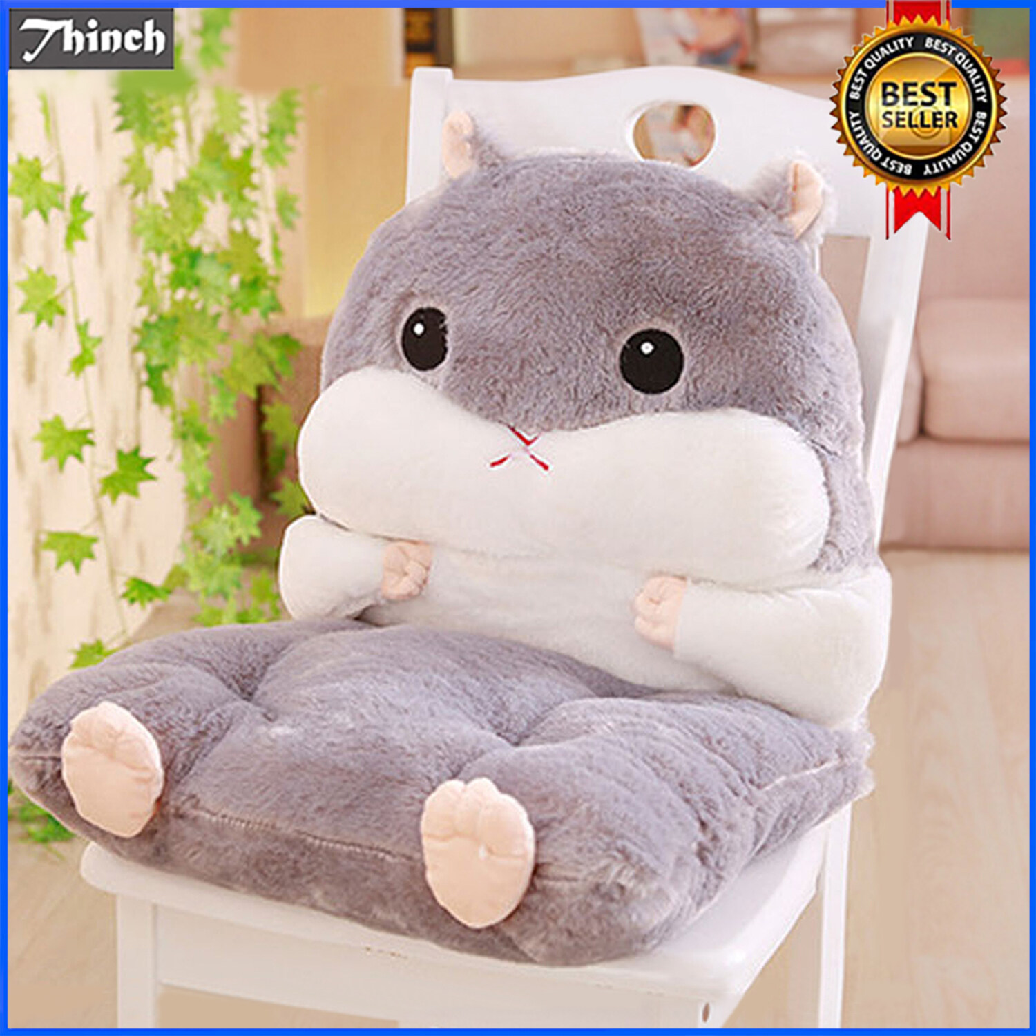 Fluffy chair online pillow