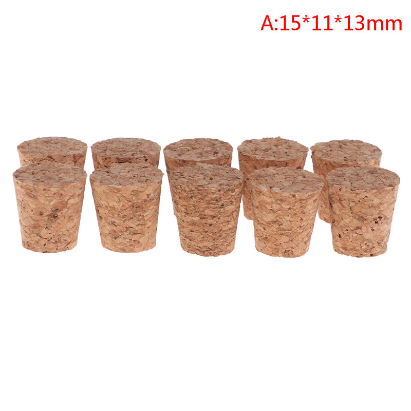 Ruing maoyuanxing 10pcs Wine Glass Bottle Stopper Kettle Pudding Container Cork Cap Burette
