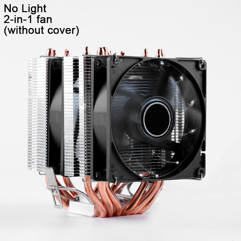 6 Heat Pipes CPU Cooler 4 Pin PWM RGB PC Quiet Intel LGA 2011 775 1200 ...