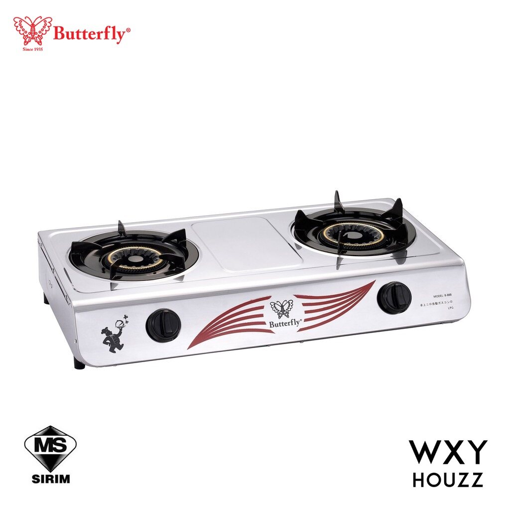 butterfly 2 burner gas stove auto ignition price