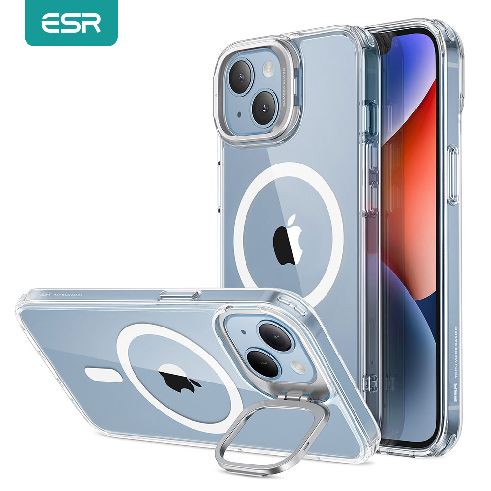 ESR For Iphone 14 Pro Max Case Kickstand Case For Iphone 14 Pro Clear Classic Hybrid Case With Camera Guard Kickstand For Iphone