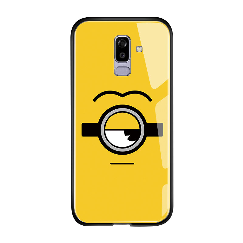 Ucuc casing for samsung galaxy j4 2018 j4 core j410 j4 plus 2018 phone case for girls 3d cartoon samsung j4 plus+ casing glossy hard case shockproof tempered glass back cover