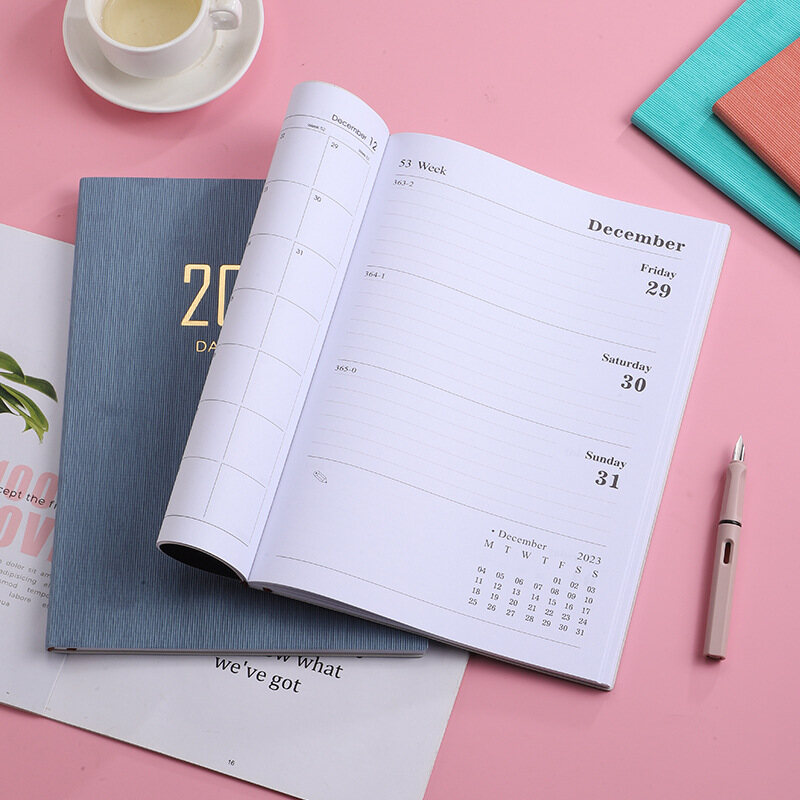2024 Chương Trình Tổ Chức Hàng Ngày Tuần Kế Hoạch A4 Máy Tính Xách Tay 365 Ngày Notepad Nhật Ký kế hoạch hàng tháng Văn Phòng Trường Tạp Chí