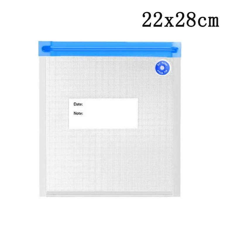 【beauty-sunshine】Kitchen Storage Bags Food Air Vacuum Compressed Bag Organizer Reusable Freezer Bags with Transparent Sealed