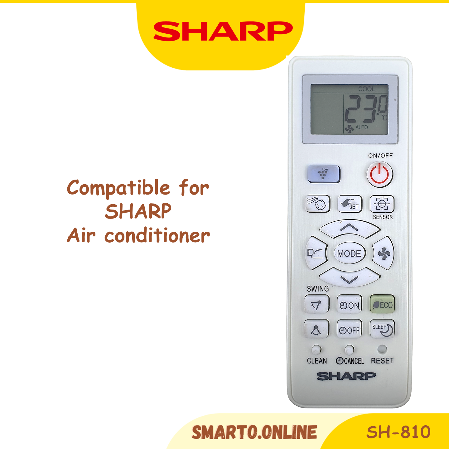 Sharp Aircond Air Cond Air Conditioner Remote Control (SH810) Lazada