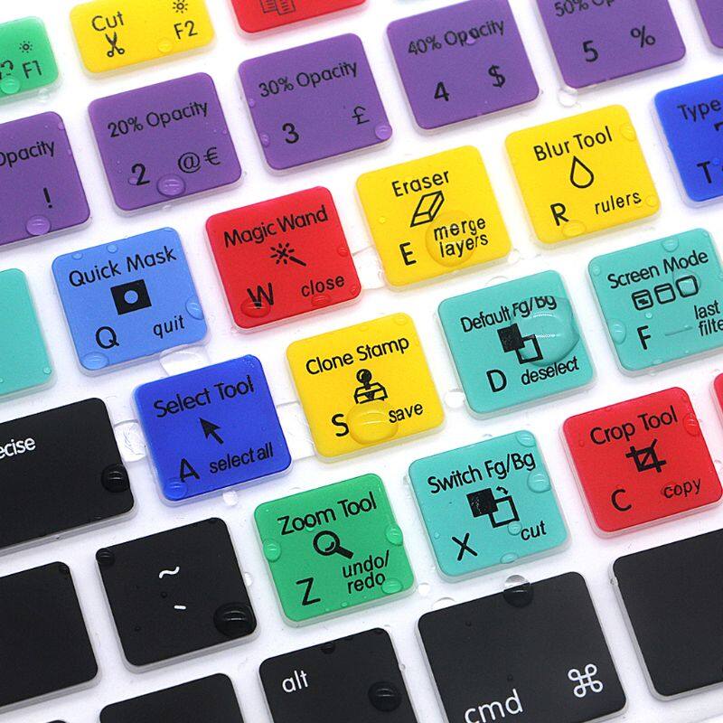 European Version for Adobe for Photoshop Shortcut Keys Keyboard Protector Keyboa