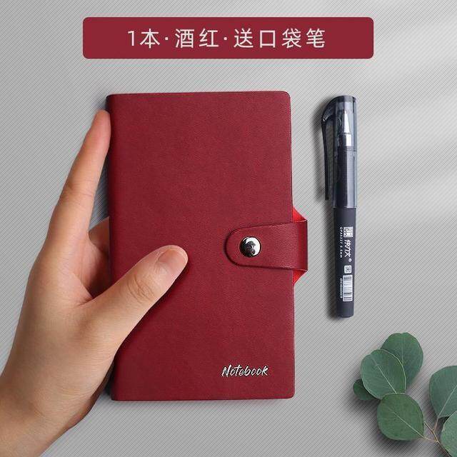 Small A7 Small Notebook A6 Portable Portable Note Book with Pen Pocket Note Record Small