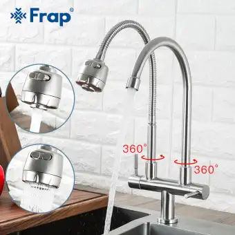 Frap Kitchen Faucet 304 Stainless Steel Single Cold Water