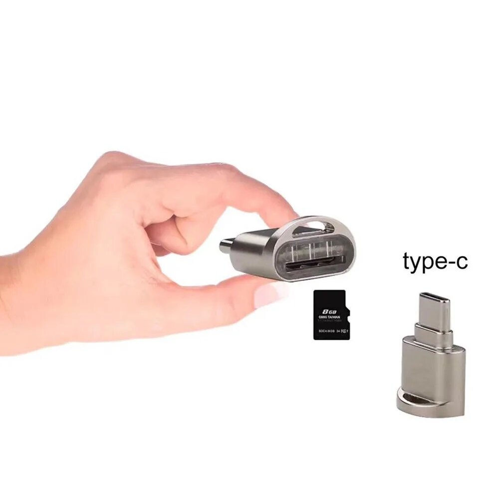 Ecily USB 3.1 Type-C Đầu đọc thẻ Bộ chuyển đổi OTG kim loại USB 3.1 Loại C Micro SD Đầu đọc thẻ TF Đầu Đọc Thẻ Bộ chuyển đổi OTG bộ chuyển đổi cho điện thoại máy tính
