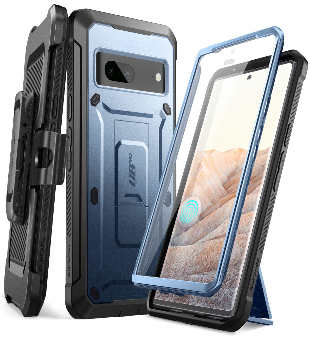 SUPCASE Unicorn Beetle Pro Series Case for Google Pixel 7 , Full-Body Rugged Belt-Clip & Kickstand Case with Built-in Screen Protector