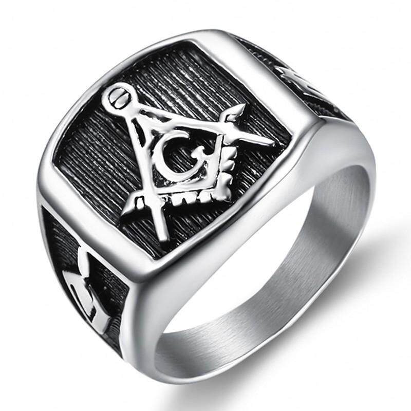 Titanium clearance masonic rings