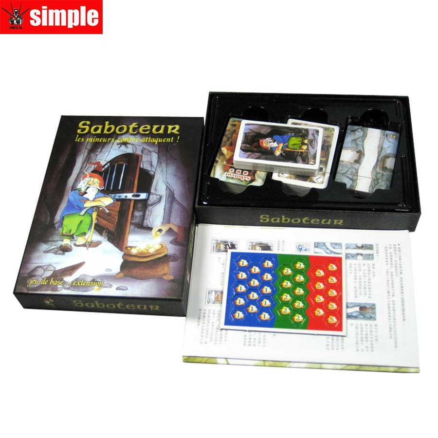 Saboteur  Board Game 1+2 Version/Saboteur1 Version Jeu De Funny Board Game With English Instructions Family Board Game