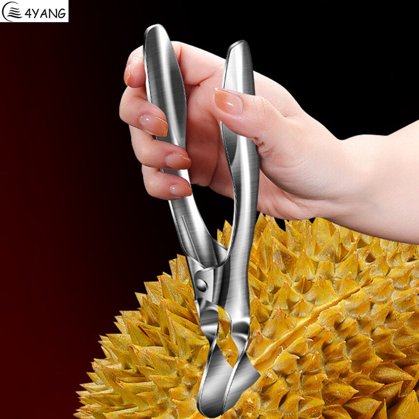 Fruit Opener Durian Peel Breaking Tool Comfortable Grip Kitchen Gadget Stainless Steel