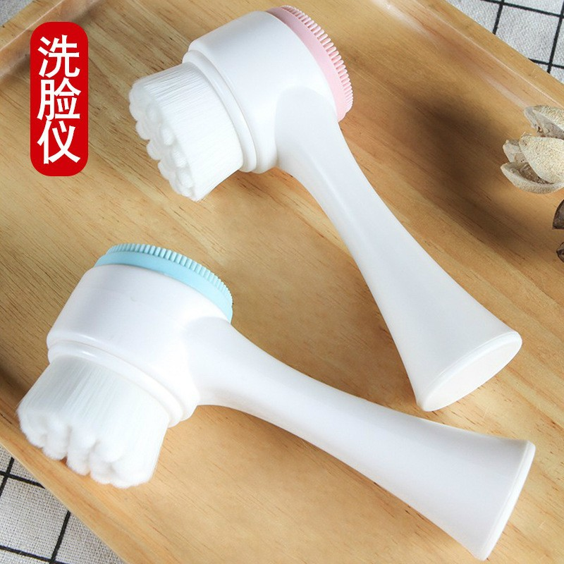 Máy Rửa Mặt Làm Sạch Sâu Hai Đầu Tiện Lợi Cọ Rửa Mặt
