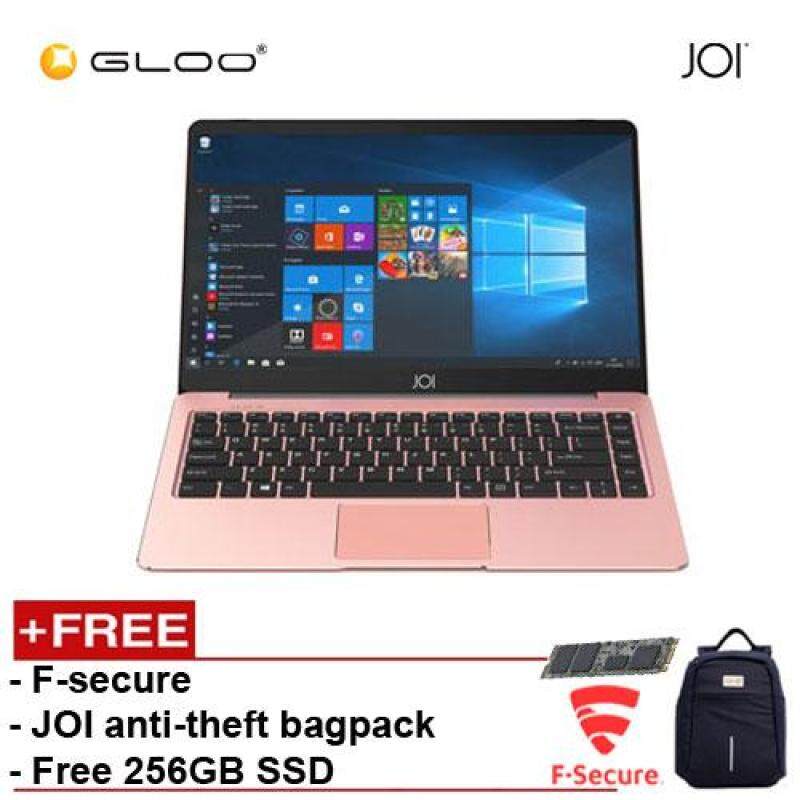 JOI Book 100 – AD-L100RG Cel N3450, 4+32GB, 14 FHD, W10 Home, Rose Gold {Free 256GB SSD + Anti-Theft Backpack - Blue + F-Secure Client Security Premium} Malaysia