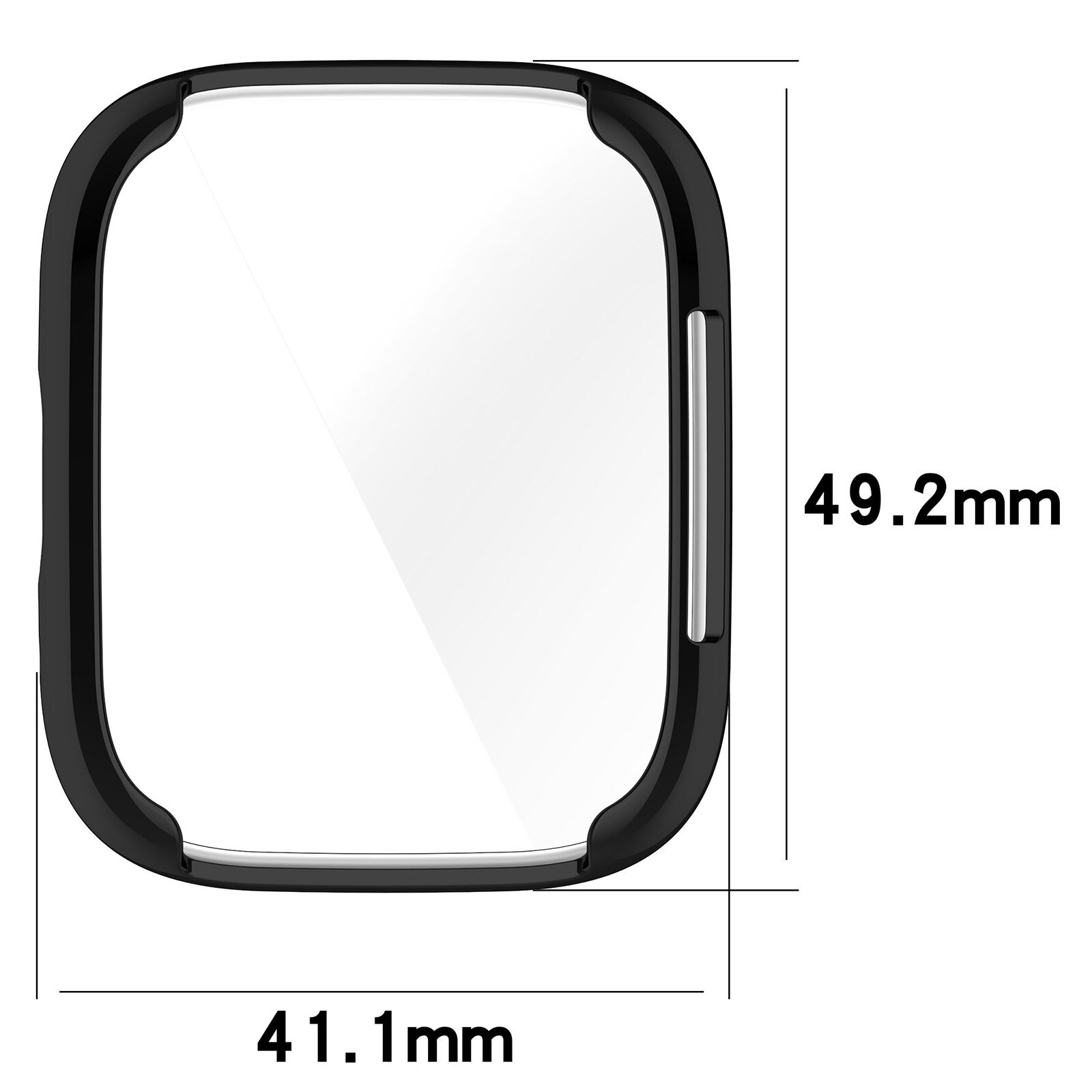 TPU Soft Protective Cover For Redmi Watch 3 Active/Redmi Watch3 Lite Case Full Screen Protector Shell Bumper Plated Cases Accessories