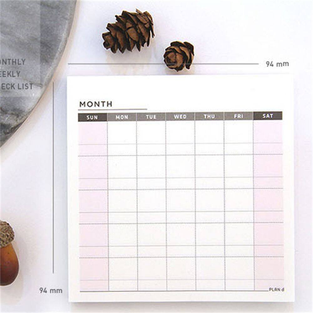MMLUCK sticker gura 60 Tờ Văn Phòng Phẩm Sáng Tạo Danh sổ tay kế hoạch Life Planner Lịch trình hình thành thói quen